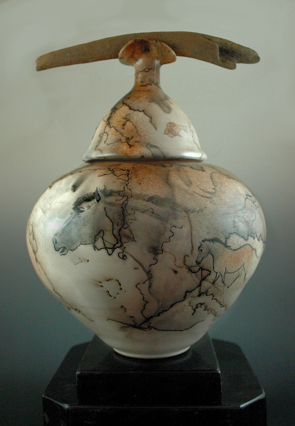 Decorative Vase with Lid