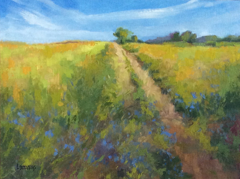 Overgrown Path, oil on canvas