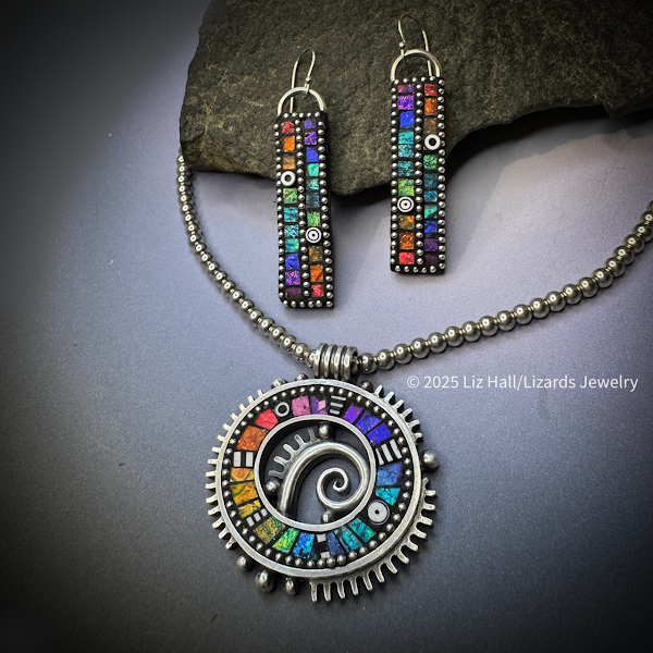 Necklace and Earrings by Liz Hall