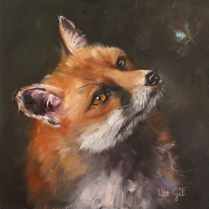 Fox, oil on canvas