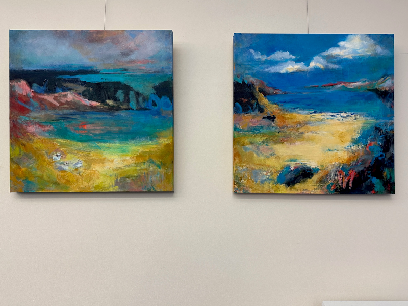 A Pair of Paintings by Nancy Ramsey